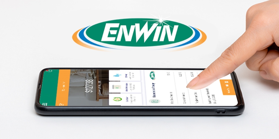 myENWIN app on smartphone screen